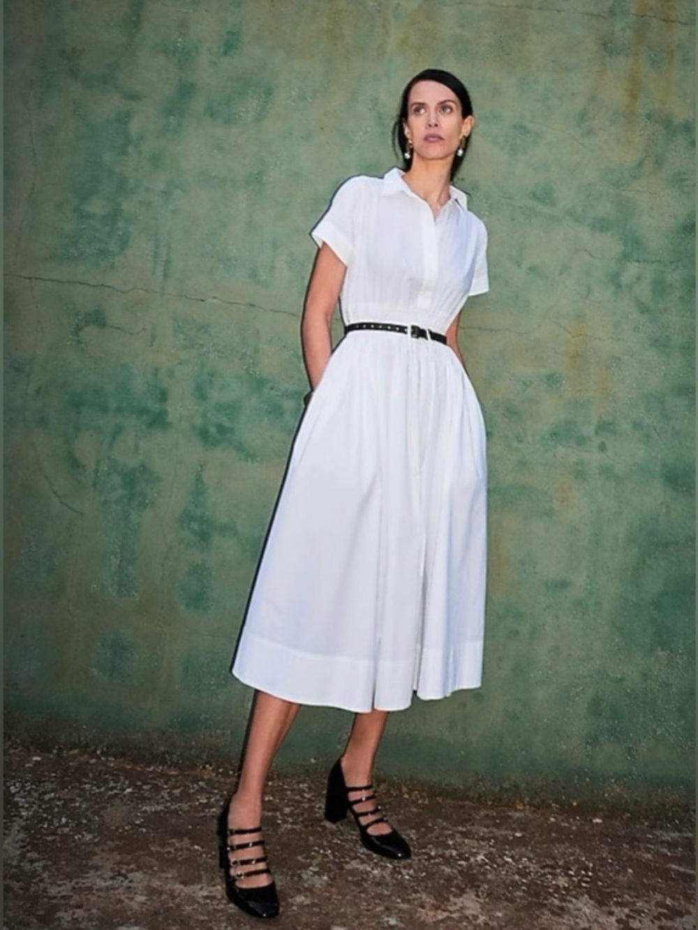J Crew Cotton Shirt Midi Dress - Picture 6 of 9